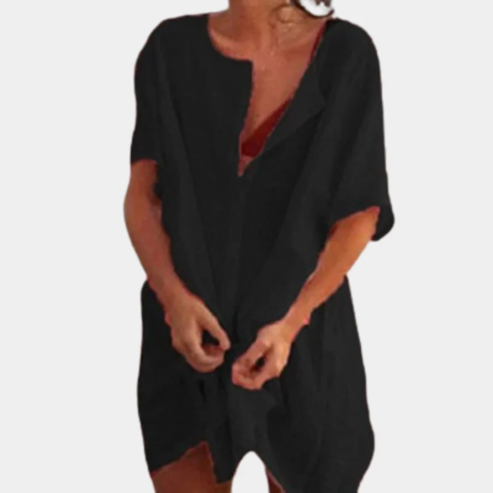 Eliana | Elegantes und leichtes Midikleid mit Knopfleiste für Frauen - Image 5