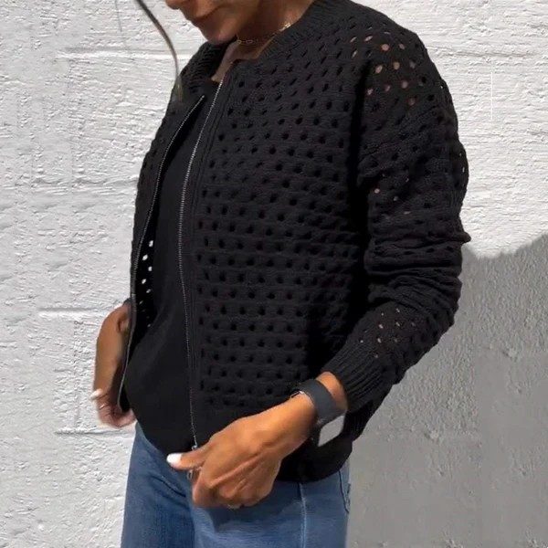 ELINA - STRICKJACKE MIT REISSVERSCHLUSS