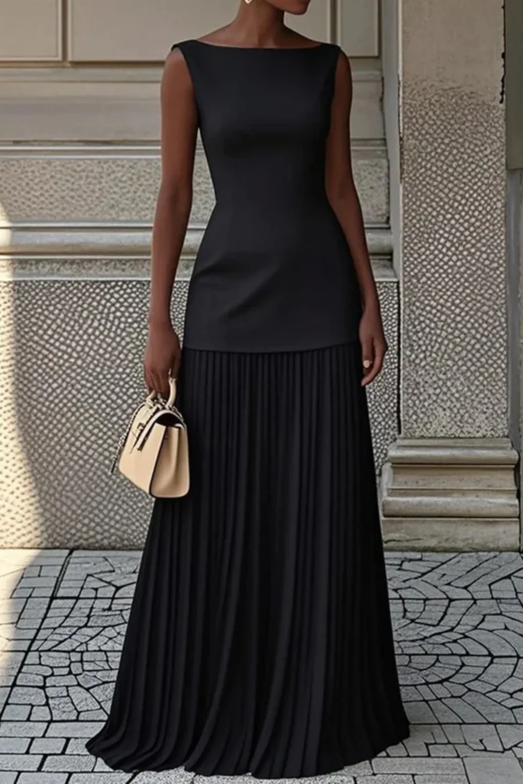 Elina | Damen Elegantes Plissee Maxi Kleid Formell – Plissee Maxi Elegant 2026 - Image 2