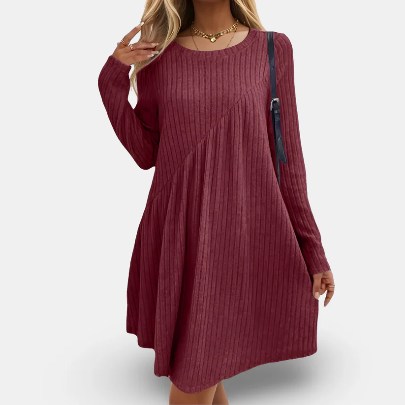 ELISA - LOCKERES STRICKKLEID MIT RIPPENMUSTER - Image 3
