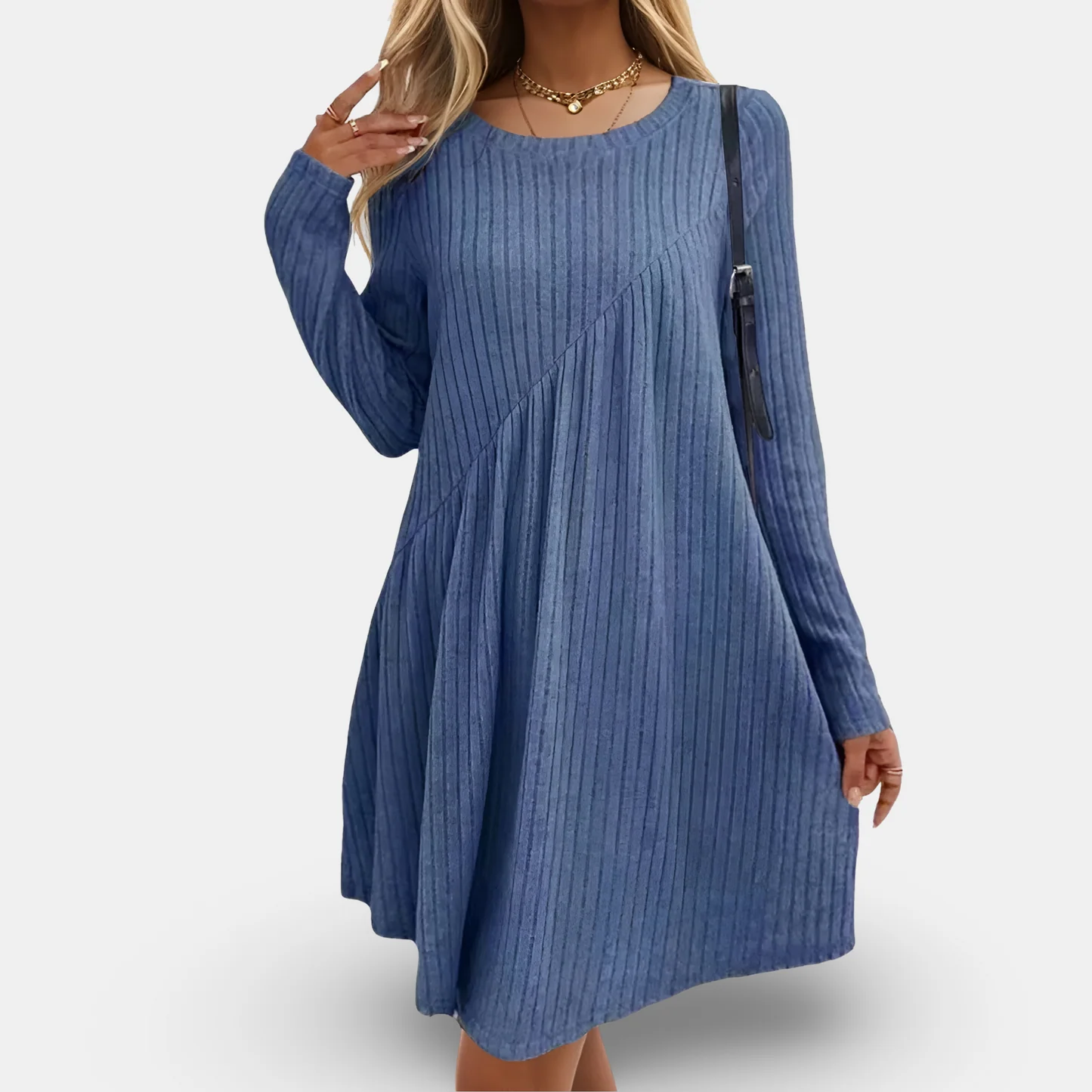 ELISA - LOCKERES STRICKKLEID MIT RIPPENMUSTER - Image 4