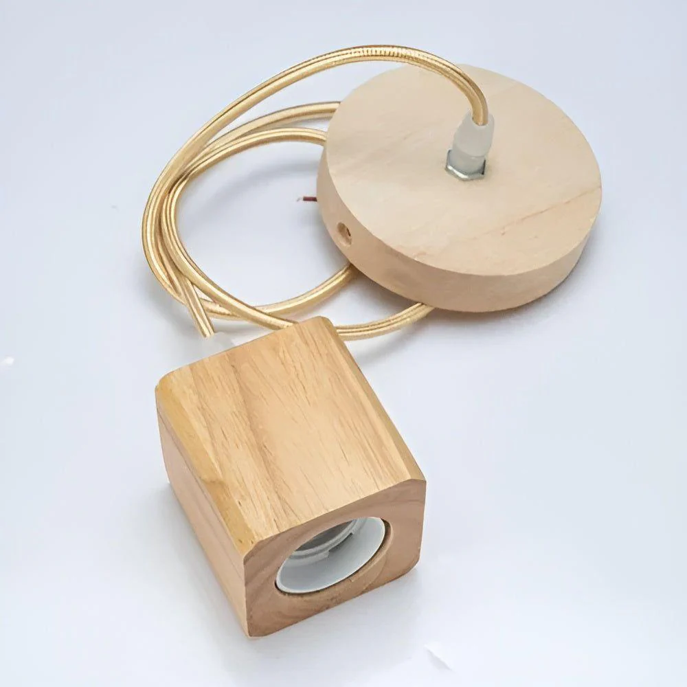 Elmora – Handgefertigte Holzpendellampe mit natürlicher warmer Ausstrahlung und zeitloser Charme - Image 4