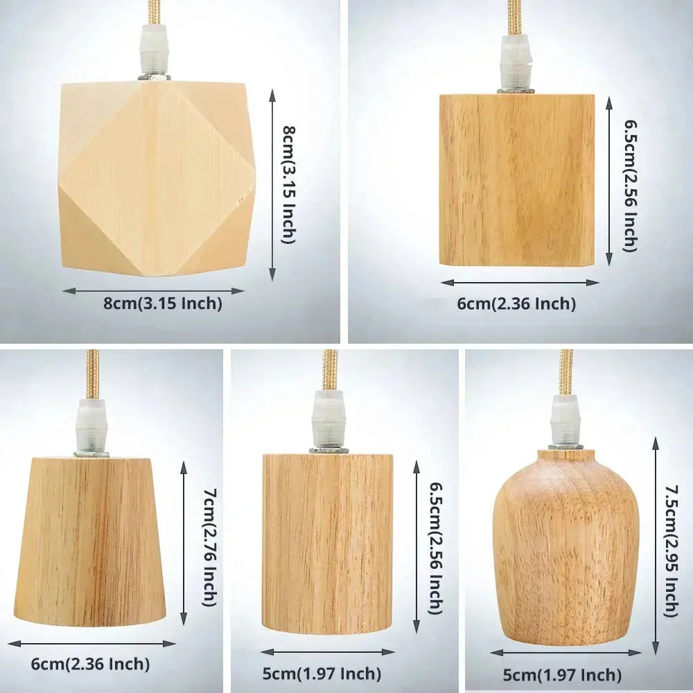 Elmora – Handgefertigte Holzpendellampe mit natürlicher warmer Ausstrahlung und zeitloser Charme - Image 6