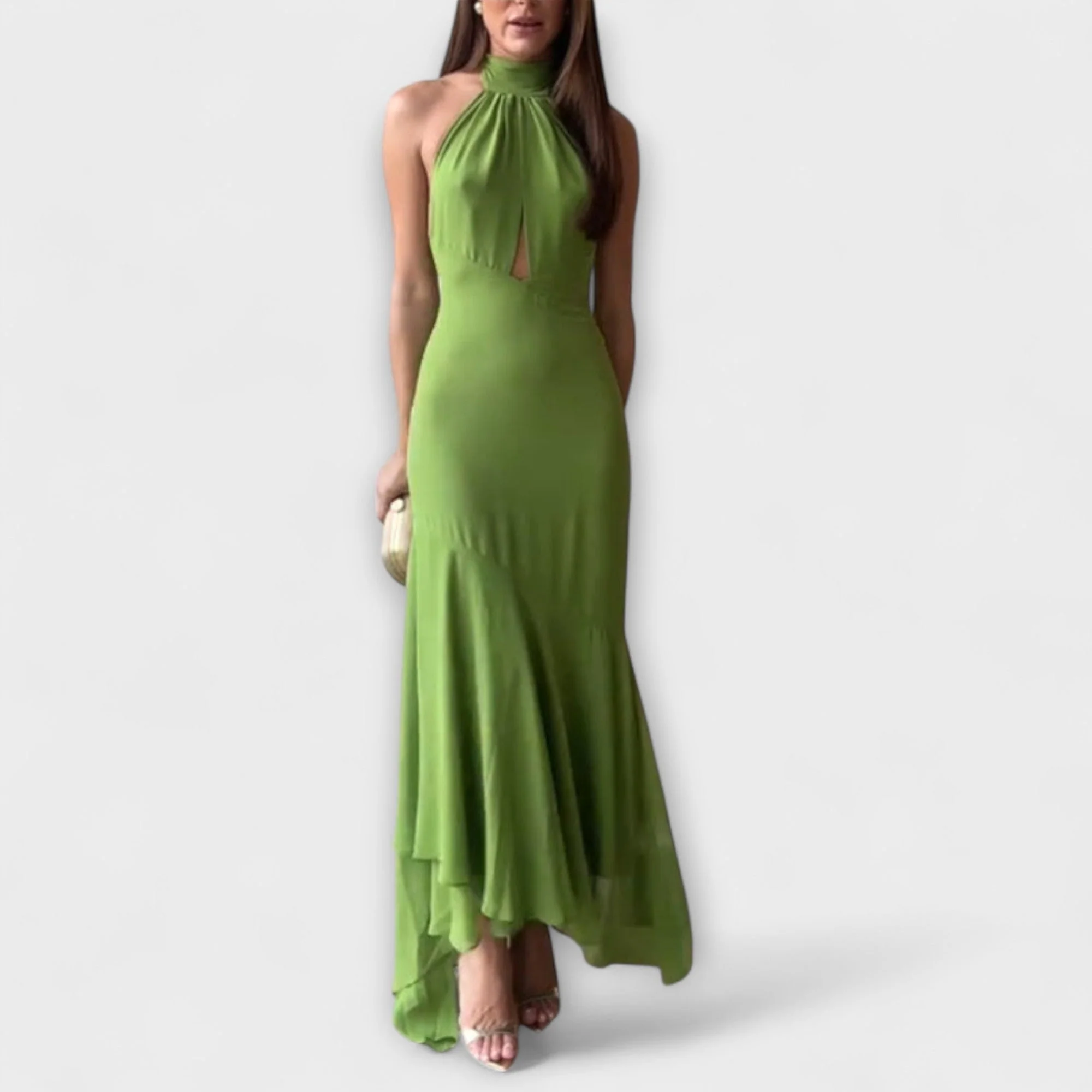 Elodie - Elegantes asymmetrisches Maxikleid - Image 4