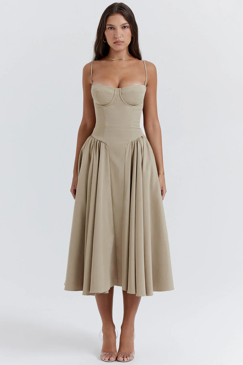 Élodie Verfeinerte Midi-Kleid - Image 11