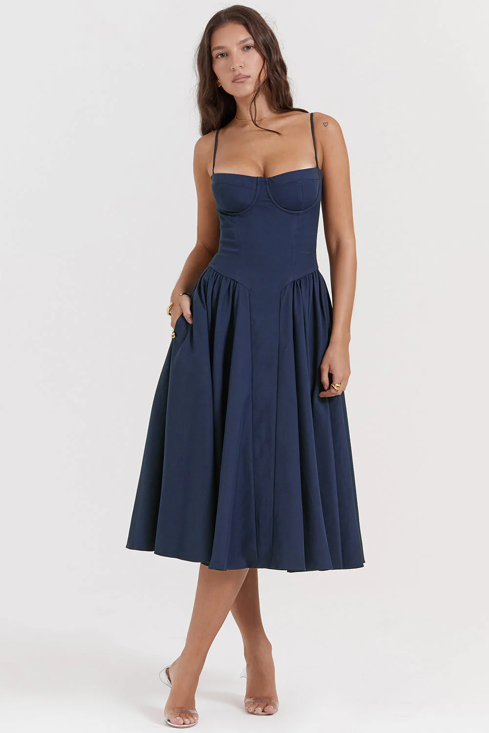 Élodie Verfeinerte Midi-Kleid - Image 2