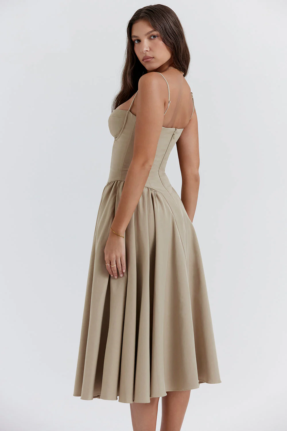 Élodie Verfeinerte Midi-Kleid - Image 7