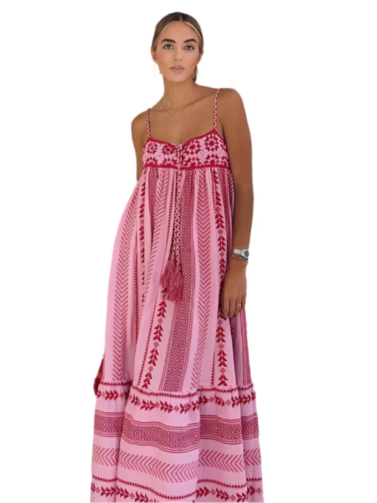 Elowen Rygfri Spaghetti-Träger Maxi Kleid - Image 4