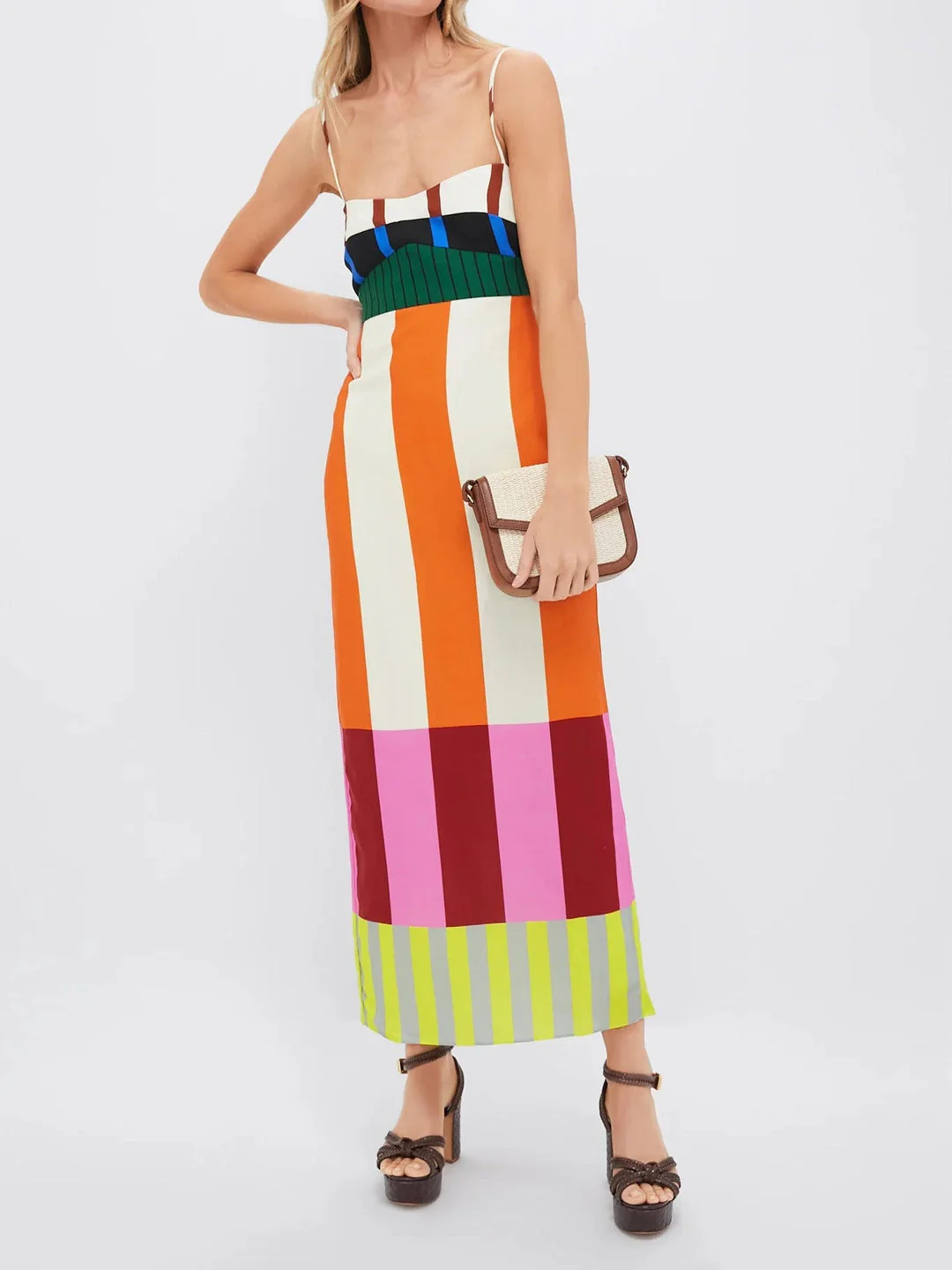 Elsa - Mehrfarbiges Langarmkleid - Image 5