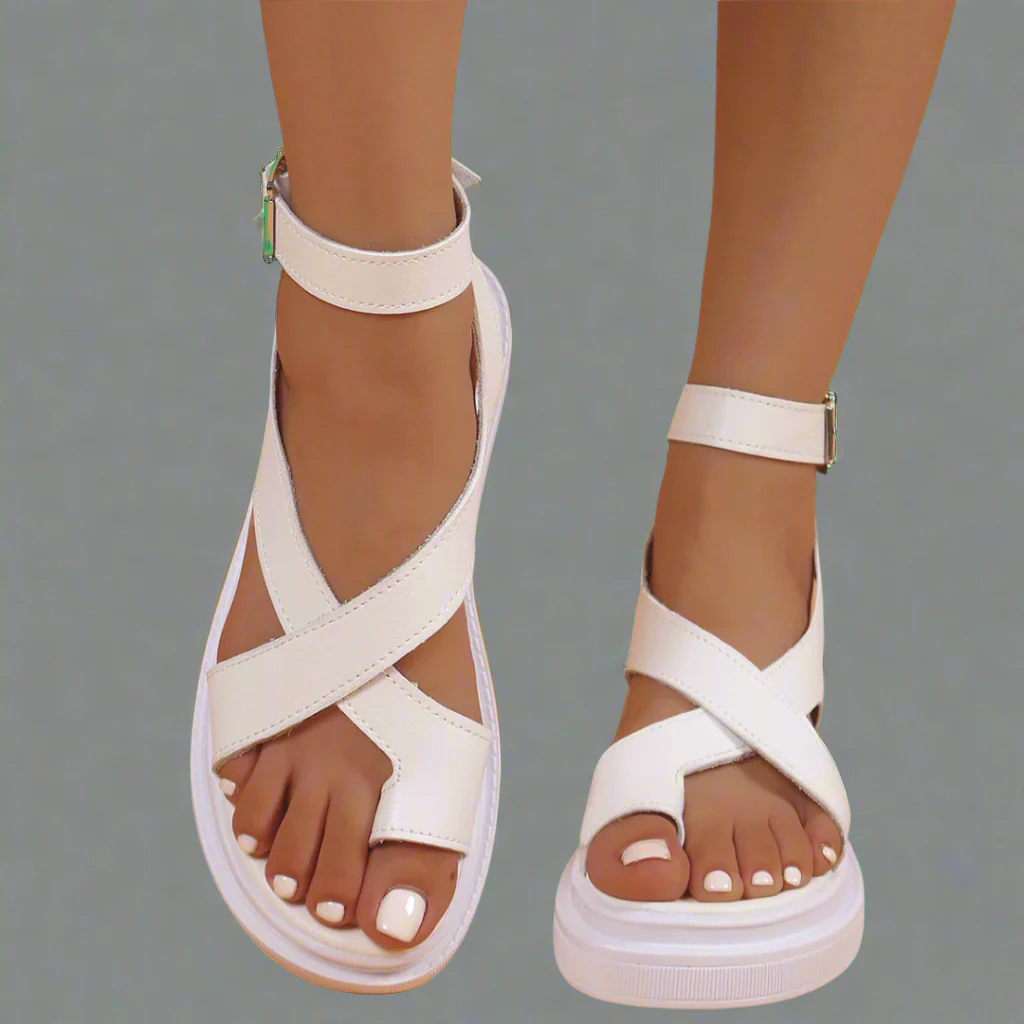 Elsweth | Sommer-Sandale mit dicker Sohle aus Premium-Material