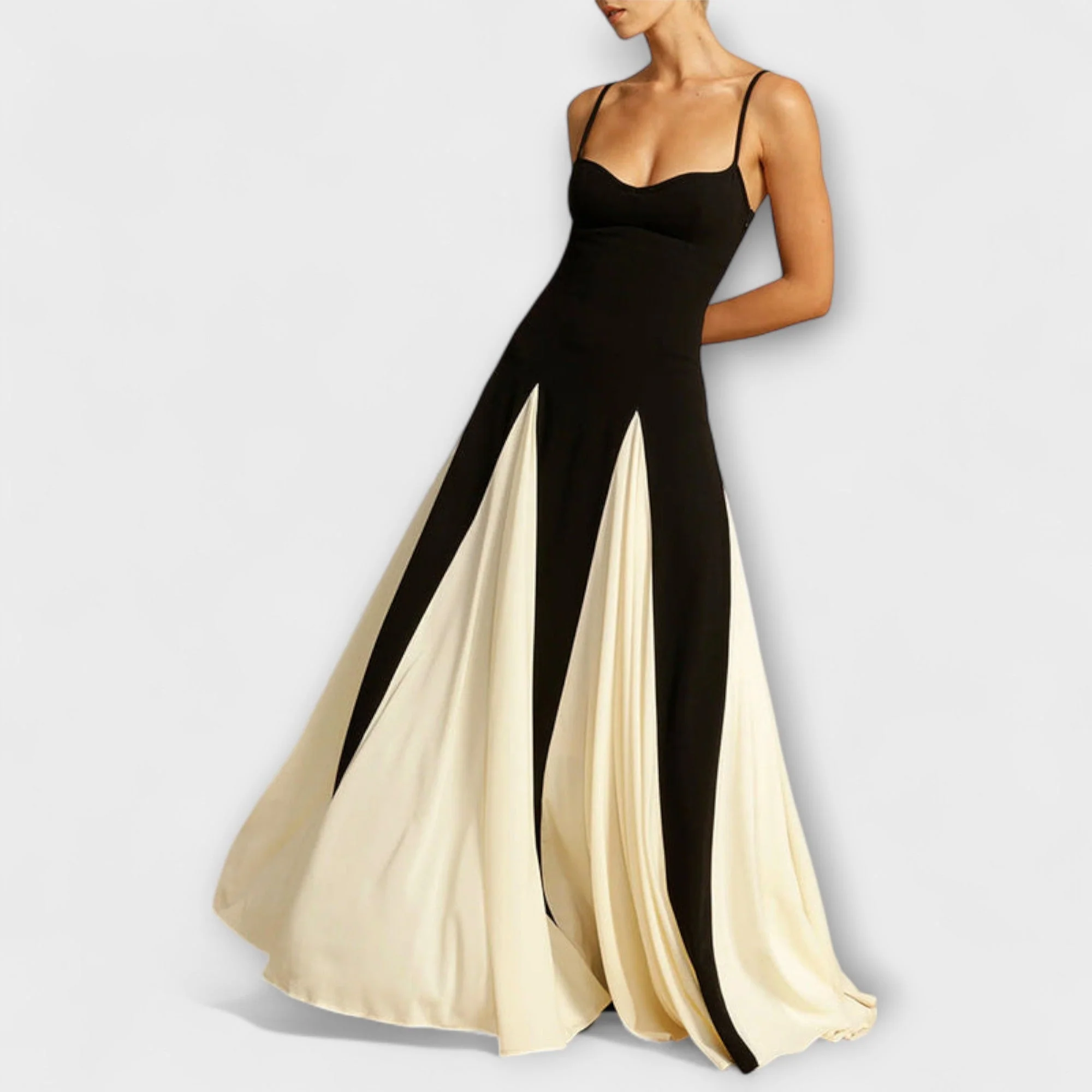 Ember - Klassisches A-Linien Maxikleid mit Tüll-Details - Image 3