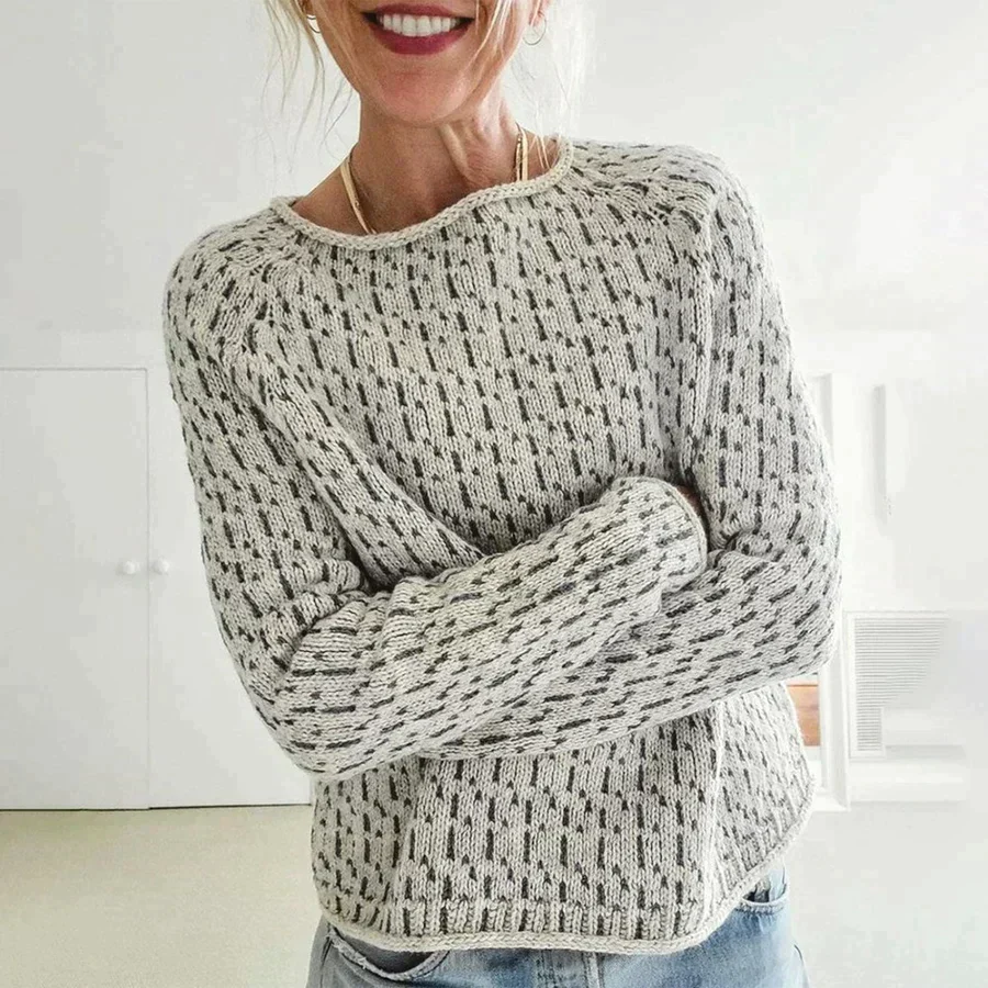 Emelie | Schicker Pullover in Grau für jeden Anlass