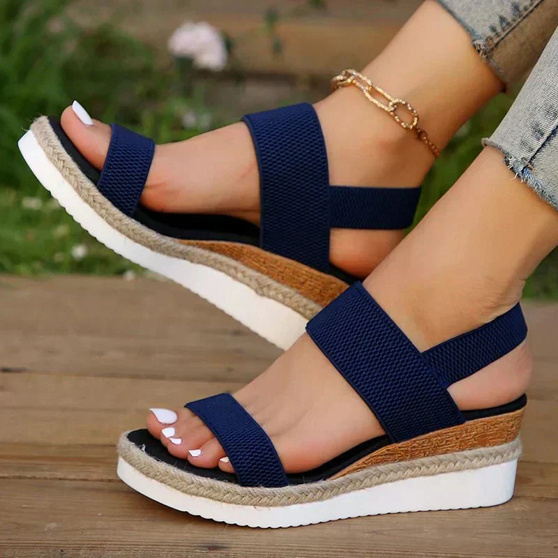 Emilia | Damen Orthopädische Kreuzriemen Plattform Sandalen - Image 10
