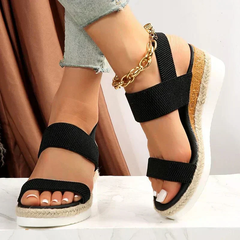 Emilia | Damen Orthopädische Kreuzriemen Plattform Sandalen - Image 9