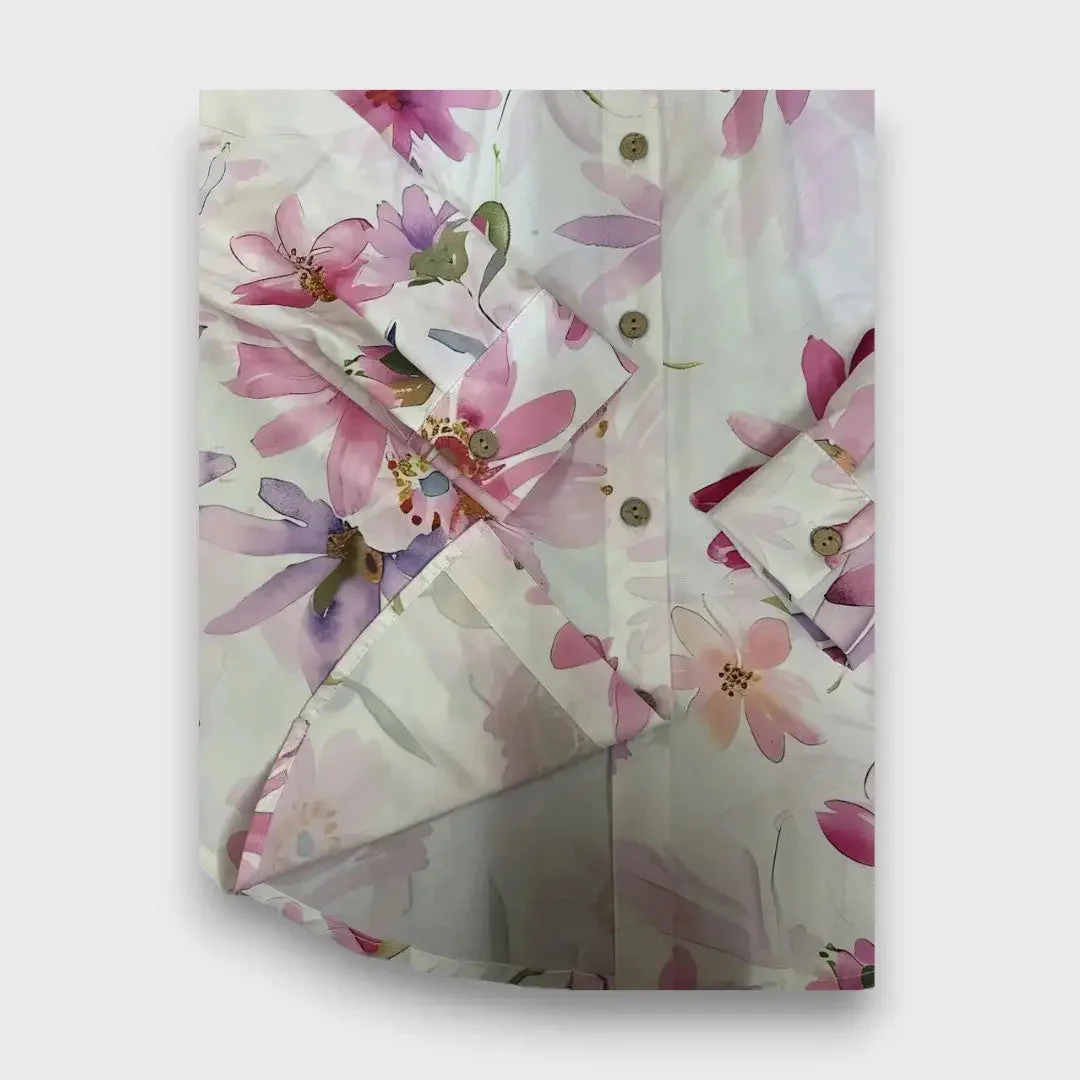 Emiliana – Fließende Bluse mit Aquarellblüten - Image 5