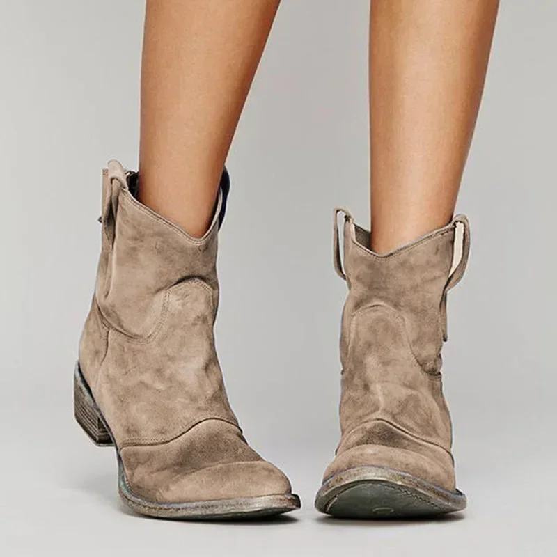 Emily™ – Lederstiefel für Knöchel