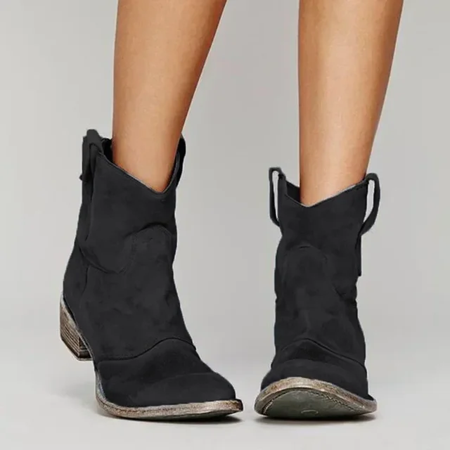 Emily™ – Lederstiefel für Knöchel - Image 2