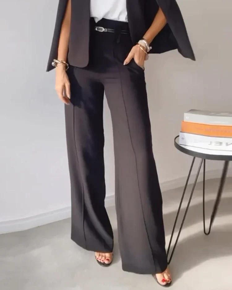 Emily | Stilvolles 3-teiliges Set mit Hose, Top und Schalärmeln - Image 5