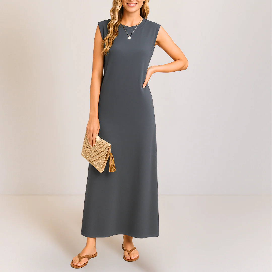 Emma™ | Elegantes langes Anti-Knitter-Kleid - Image 3