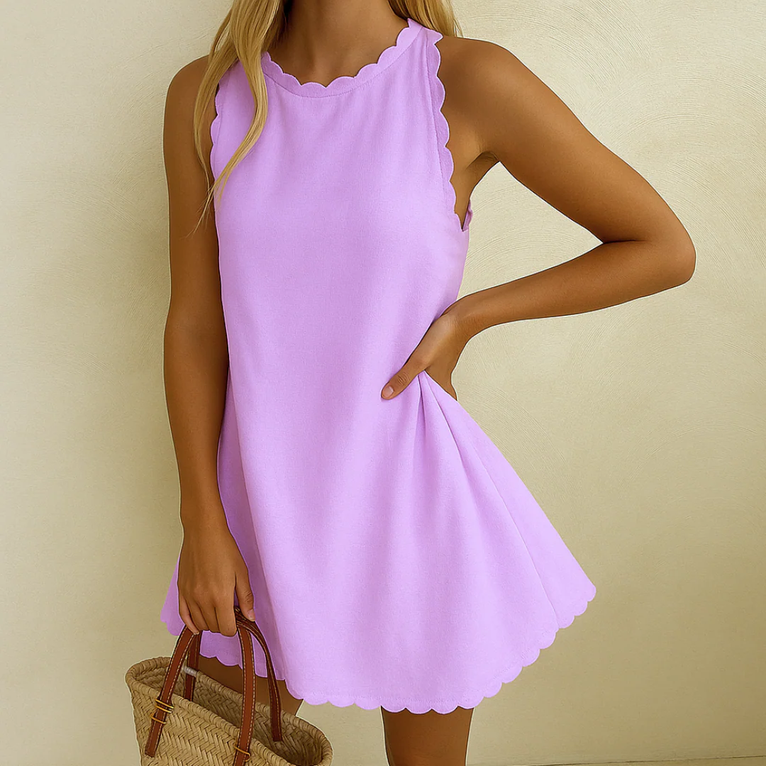 Emma™ | Schickes Kleid mit gewelltem Saum - Image 6