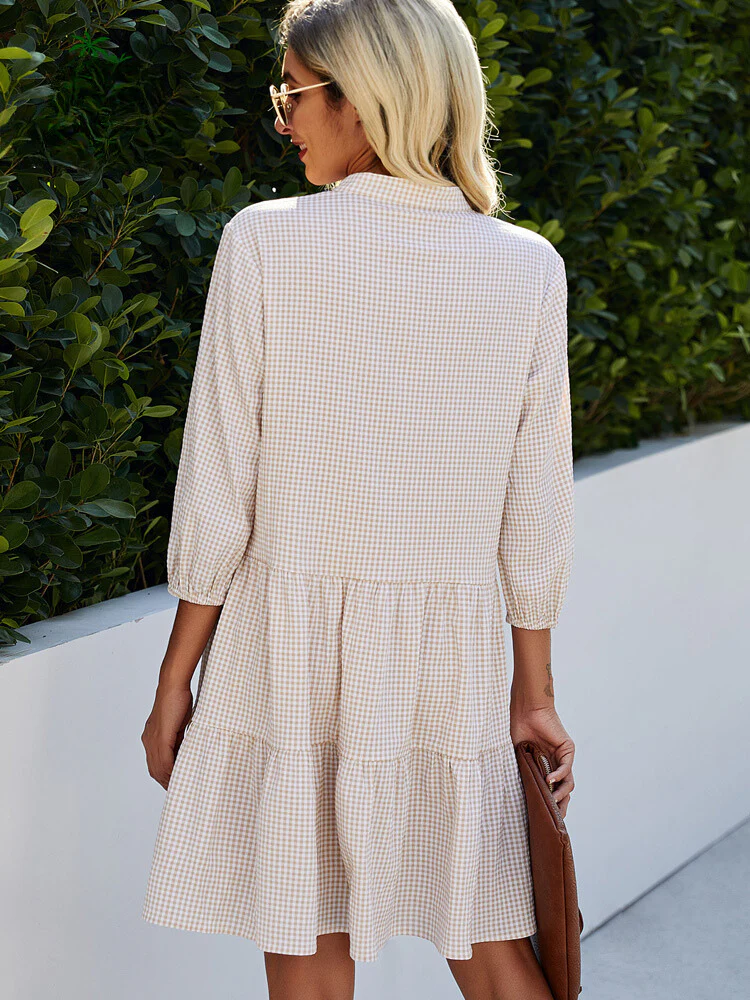 Emy - Karomuster-Cardigan-Kleid - Image 3