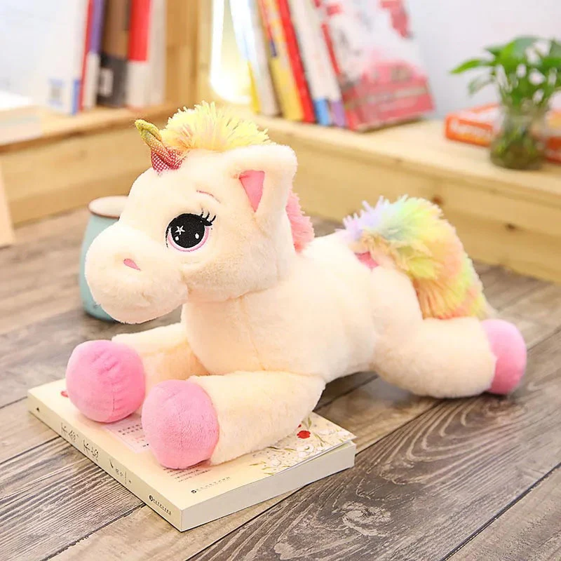 EnchantedDream | Bezauberndes, farbenfrohes 80 cm Einhorn-Plüschtier für Kinder - Image 3