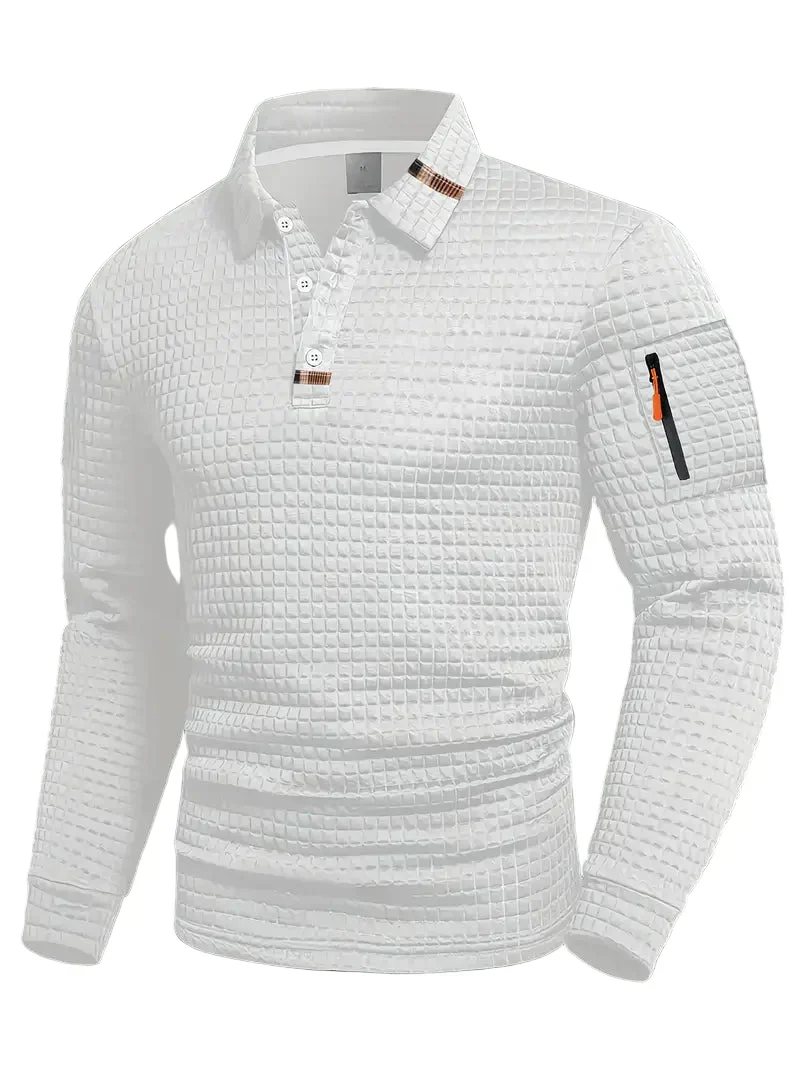 Ephraim – Strukturiertes Poloshirt Mit Ärmeltasche - Image 7