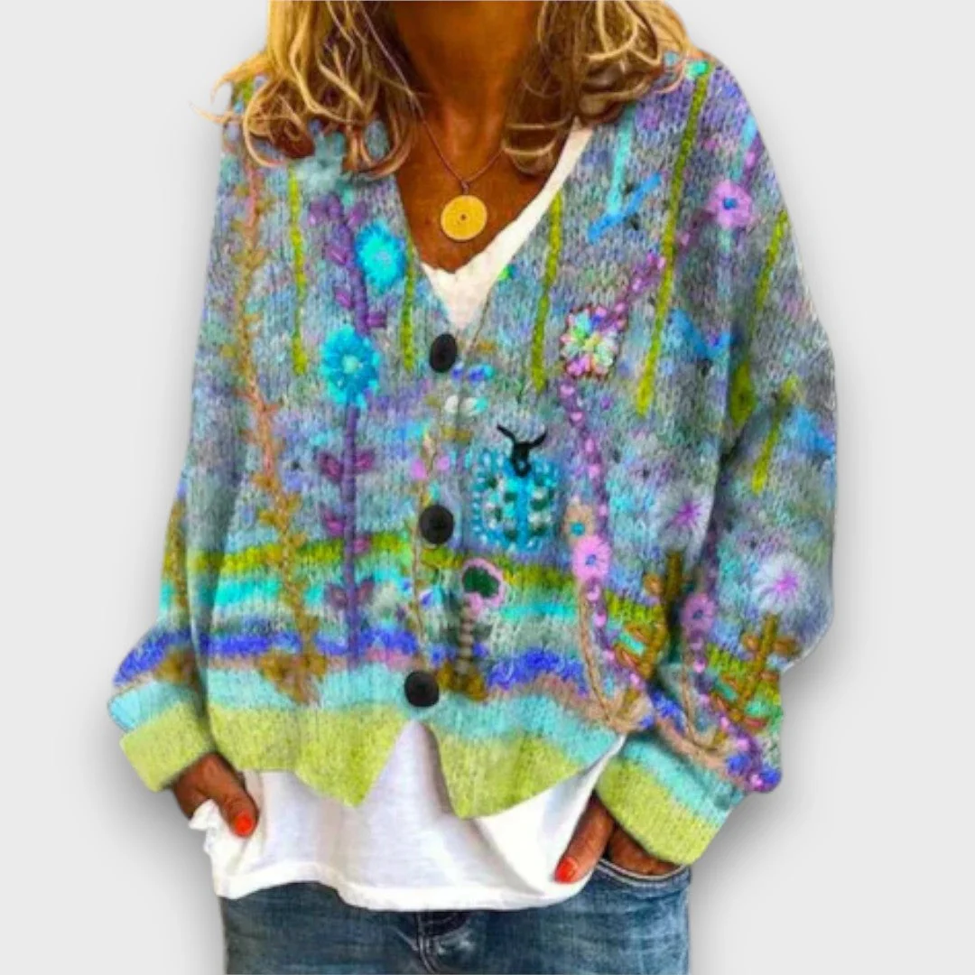 Esmira – Strickjacke mit Muster