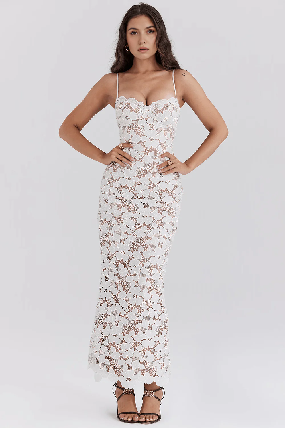 EVANGELINE - Besticktes Maxi-Kleid - Image 3
