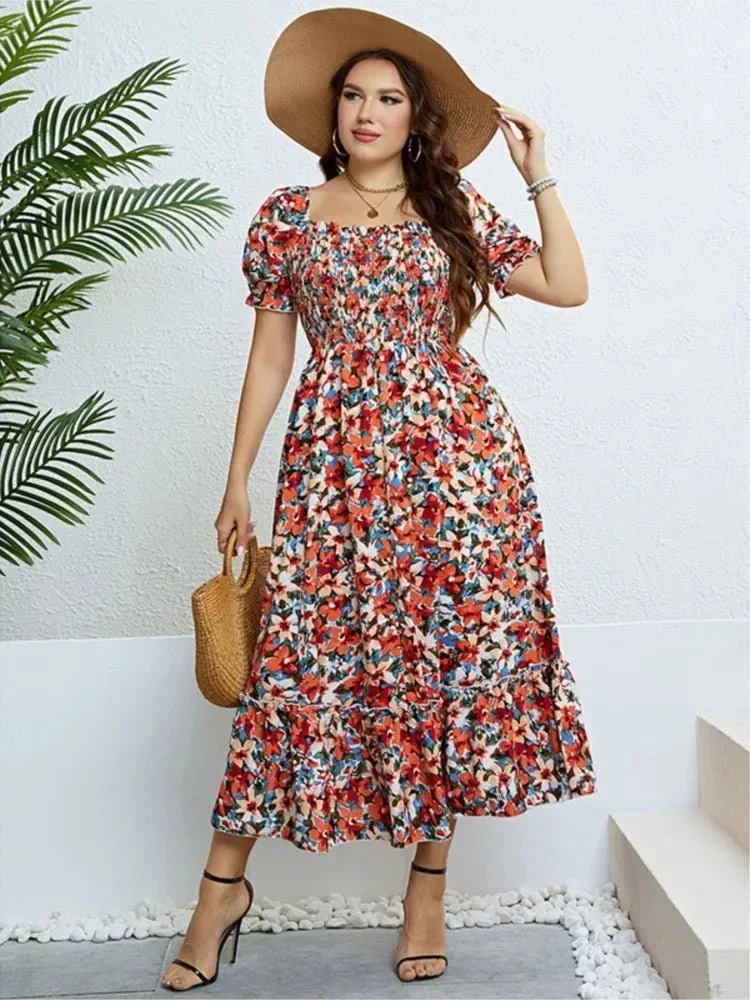 Evelina Geblümtes Midikleid - Image 3