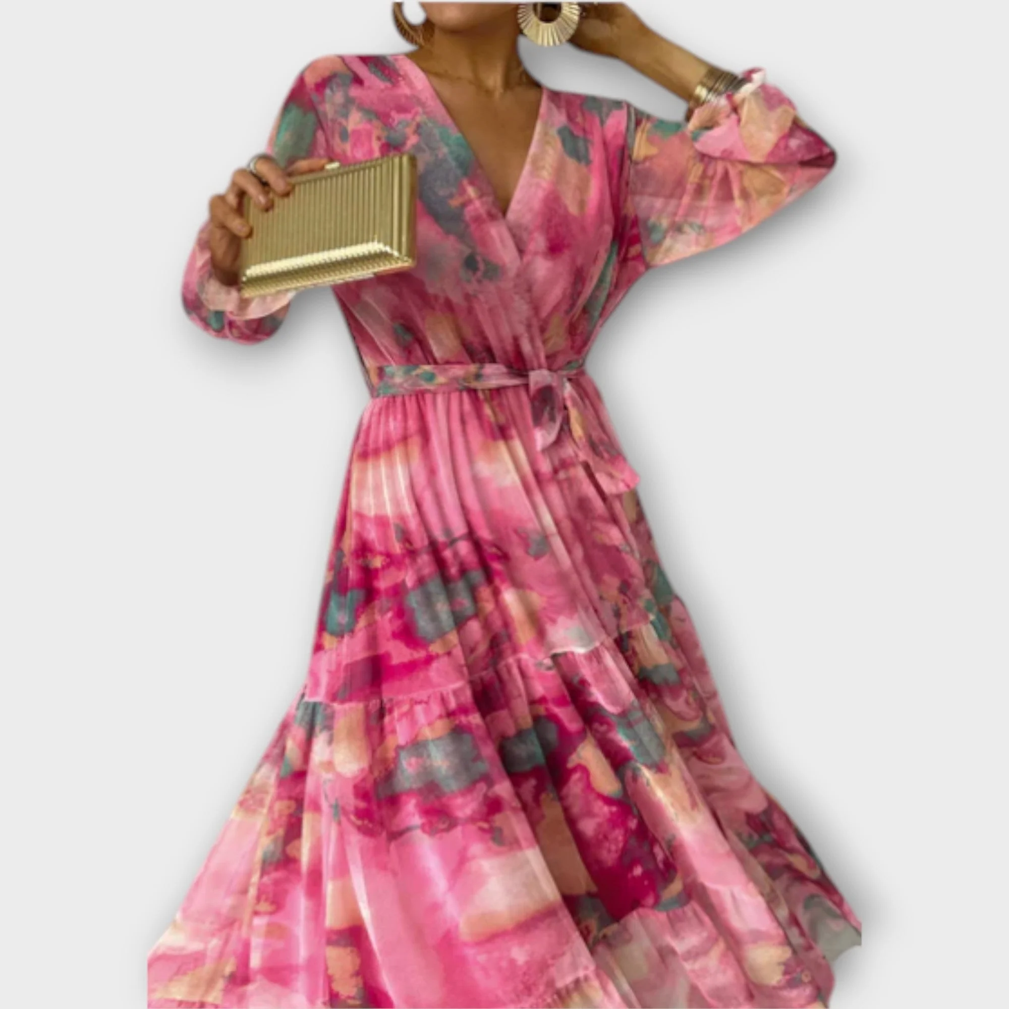 Evelyn - Aquarell Traum Maxi Dress - Image 3