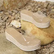Evelyn - Transparente Damen-Rutschsandalen mit einem Band - Image 4