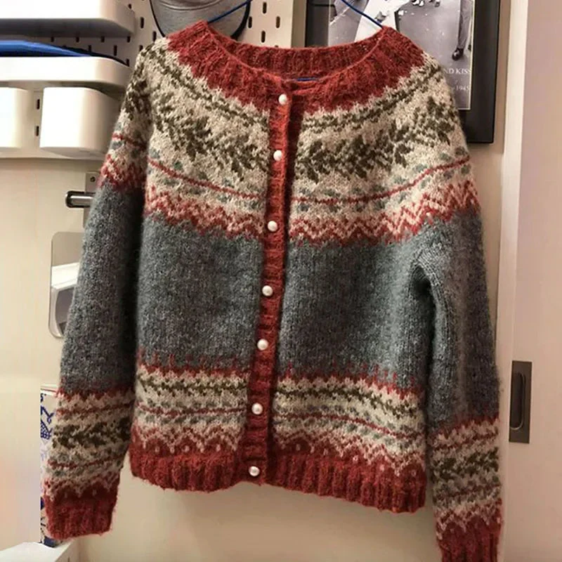 Evie | Vintage Island-Strickjacke - Image 4