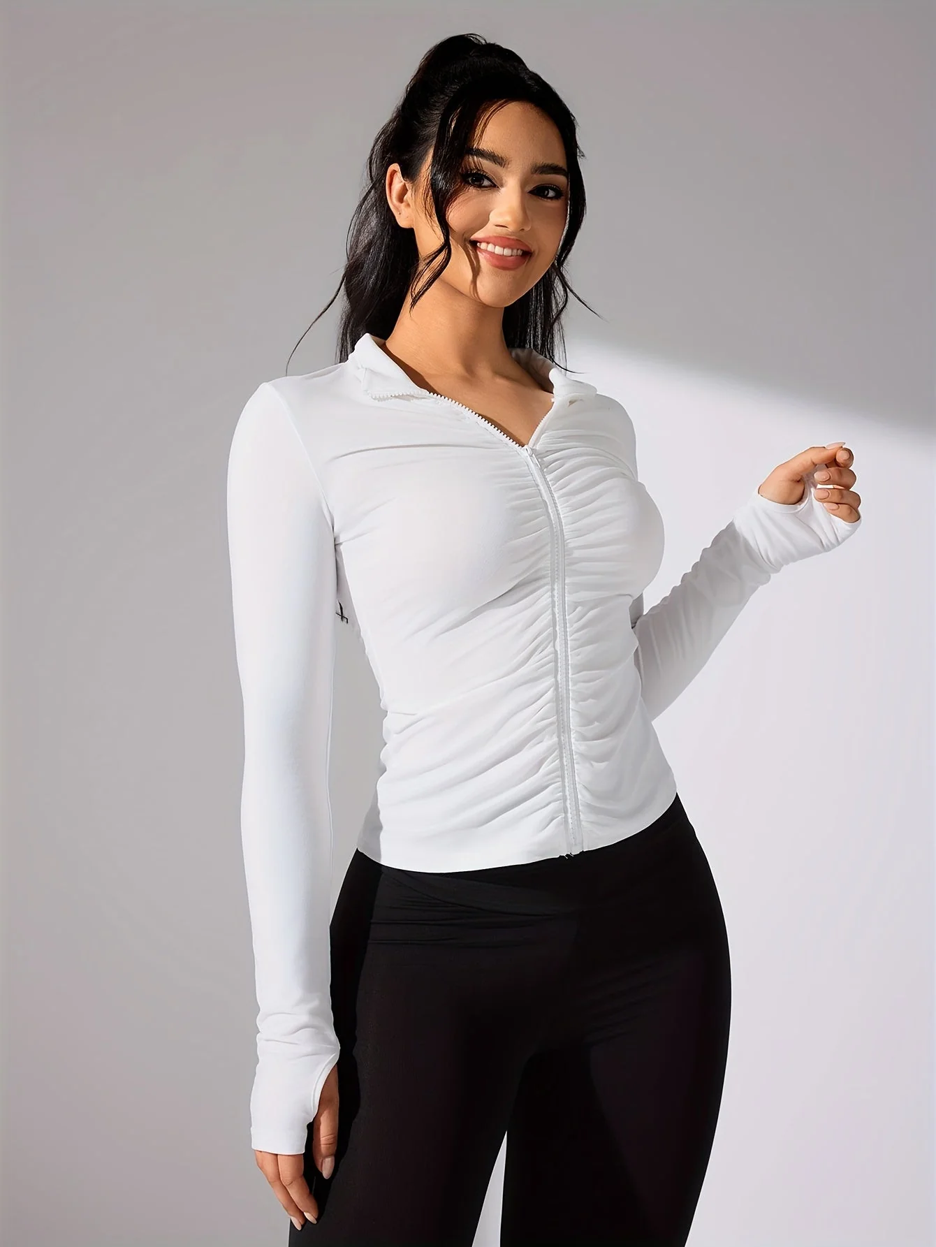 Ezaria | Leichte Sportjacke Damen für Freizeit Atmungsaktiv