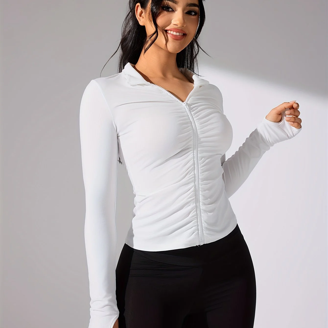 Ezaria | Leichte Sportjacke Damen für Freizeit Atmungsaktiv - Image 10