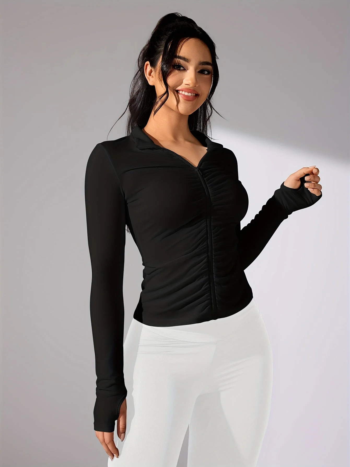 Ezaria | Leichte Sportjacke Damen für Freizeit Atmungsaktiv - Image 2