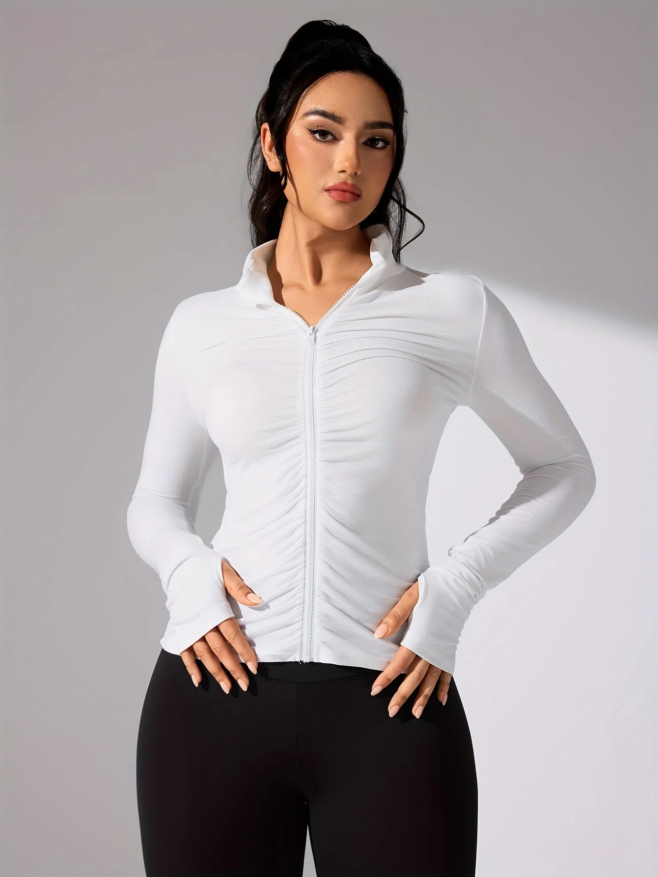 Ezaria | Leichte Sportjacke Damen für Freizeit Atmungsaktiv - Image 5