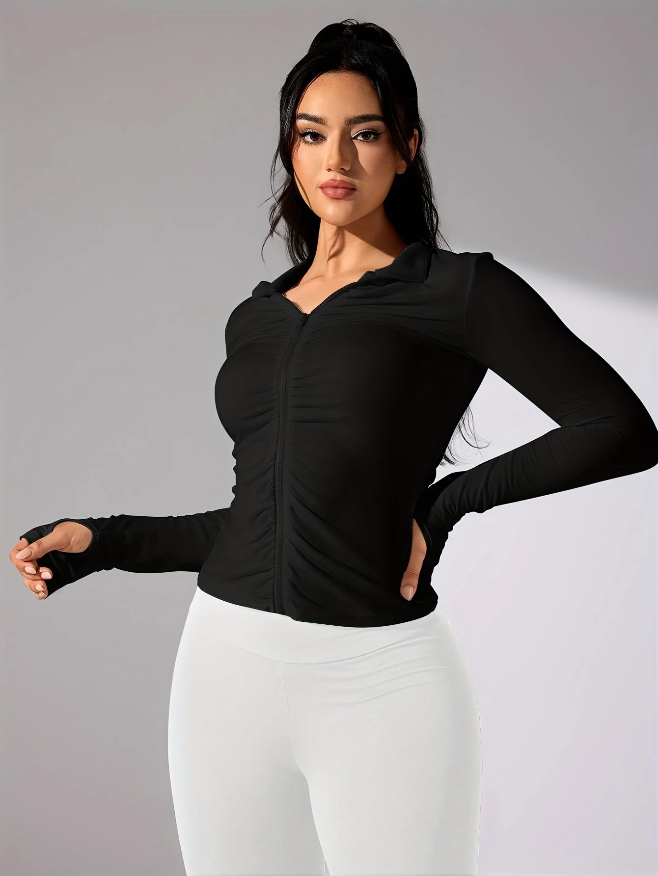 Ezaria | Leichte Sportjacke Damen für Freizeit Atmungsaktiv - Image 8