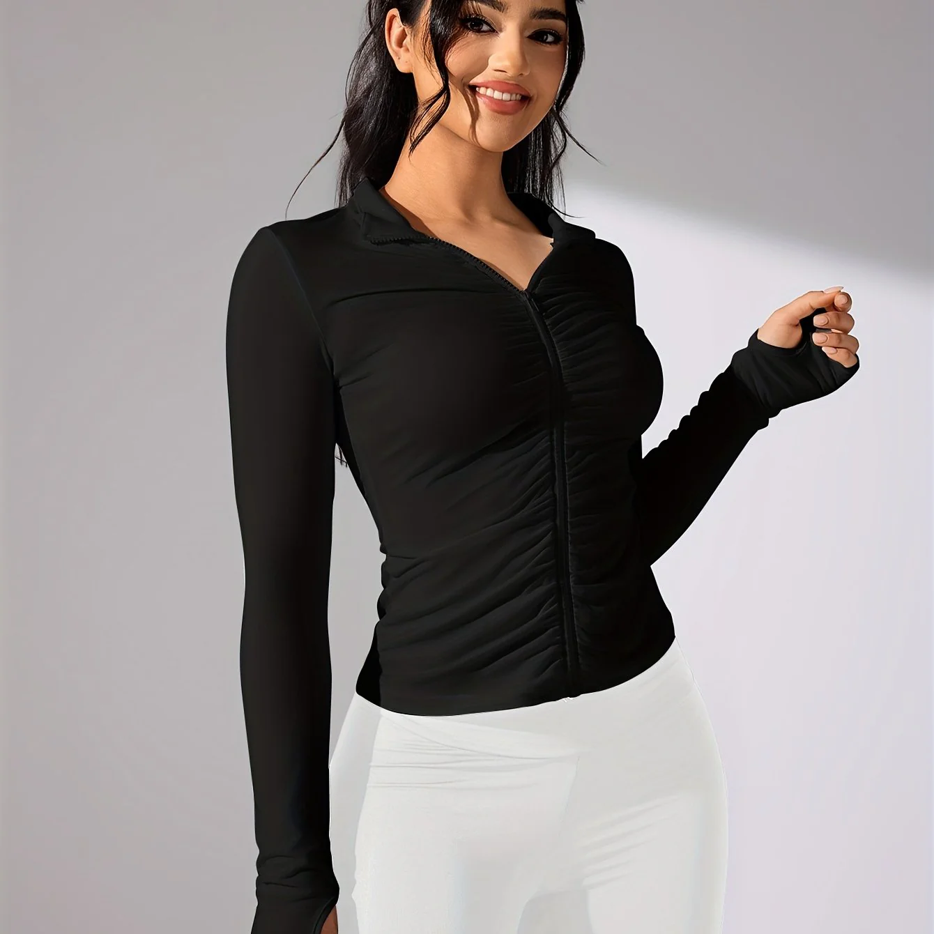 Ezaria | Leichte Sportjacke Damen für Freizeit Atmungsaktiv - Image 9