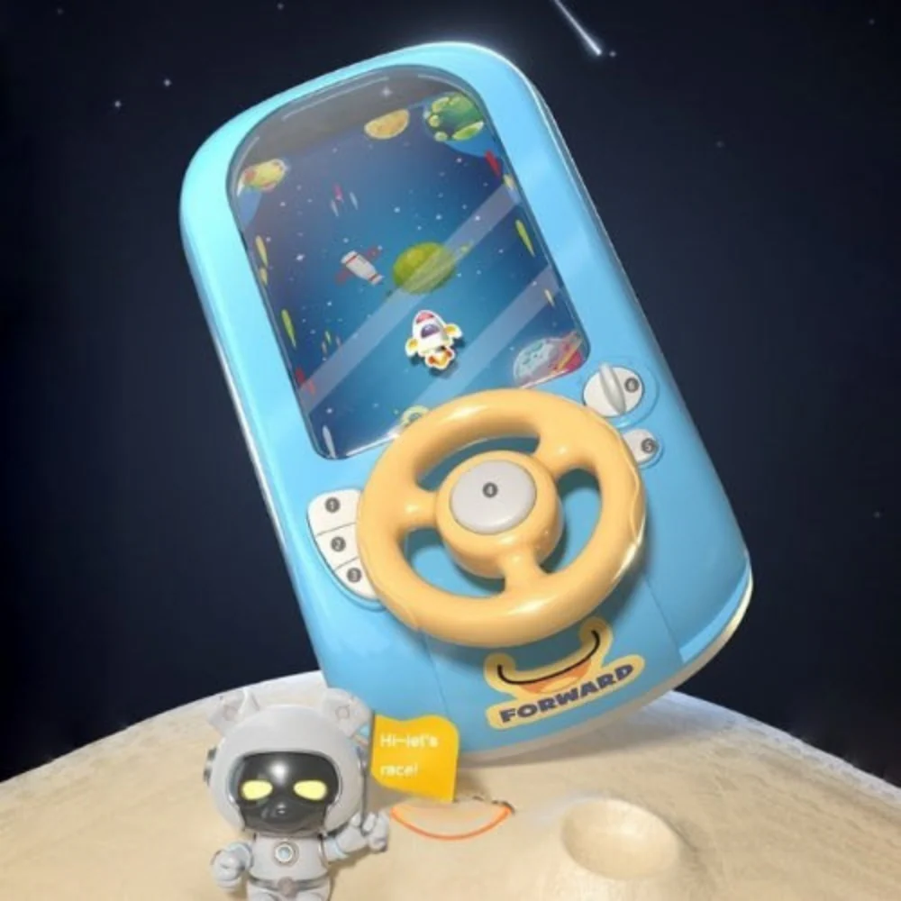 Fahrsimulator für Kinder – Lernlenkrad mit lustigen Geräuschen zum Lernen und Spielen - Image 3