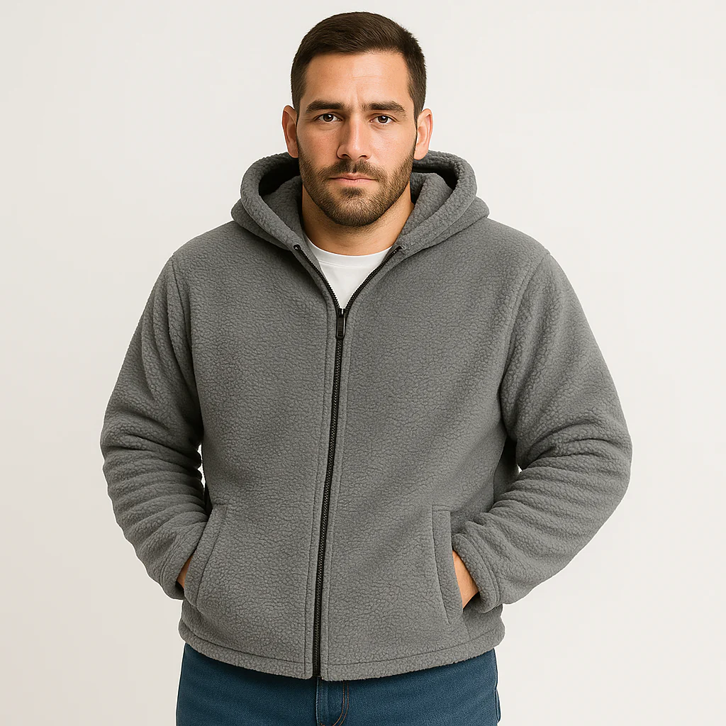 Falko | Fleecegefütterte Winterjacke mit Kapuze für Herren - Image 2
