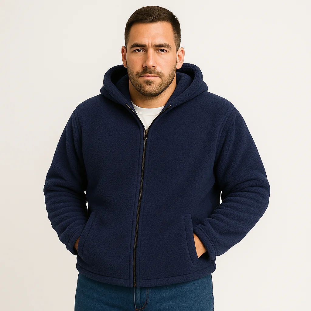 Falko | Fleecegefütterte Winterjacke mit Kapuze für Herren - Image 3