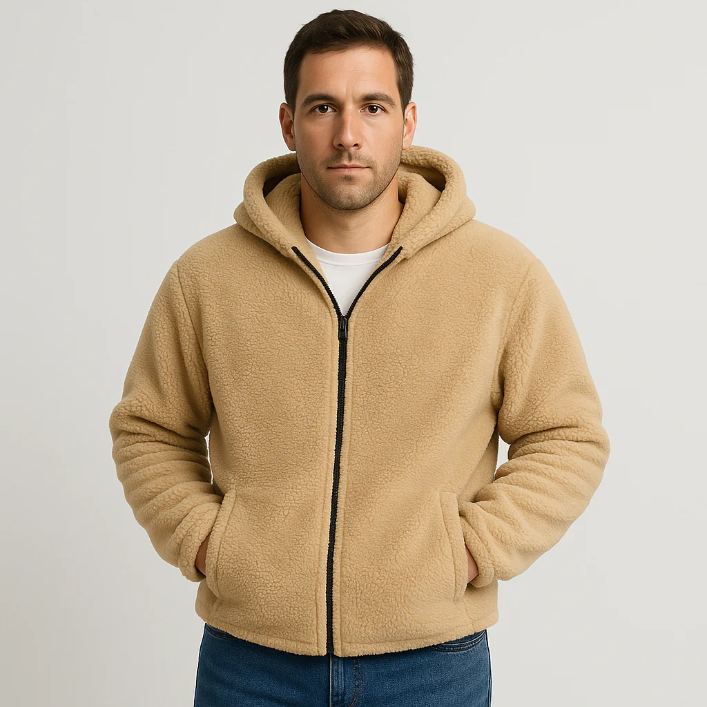 Falko | Fleecegefütterte Winterjacke mit Kapuze für Herren - Image 4