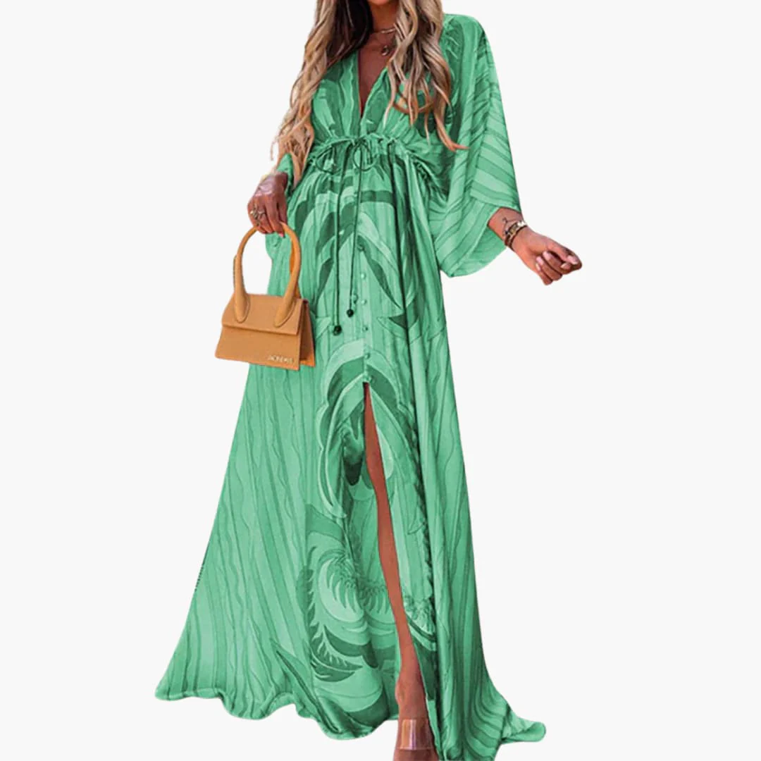 Farbenfrohes Sommerkleid - Damen Maxikleid mit Blumenprint - Image 5