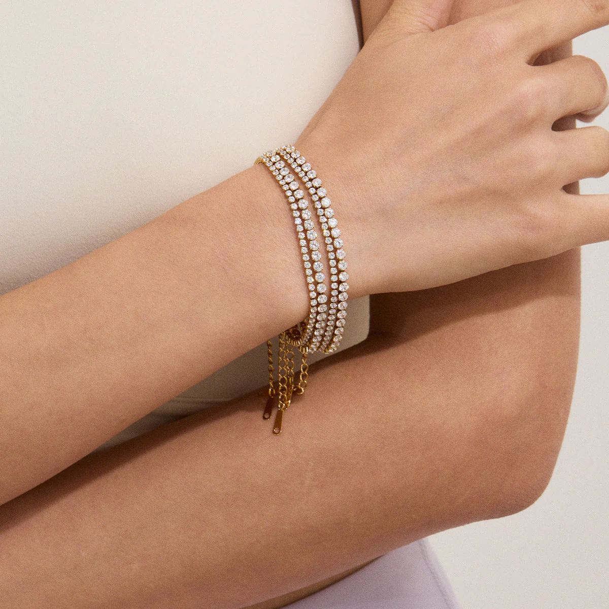 Farina - Funkelndes Tennisarmband - Image 3