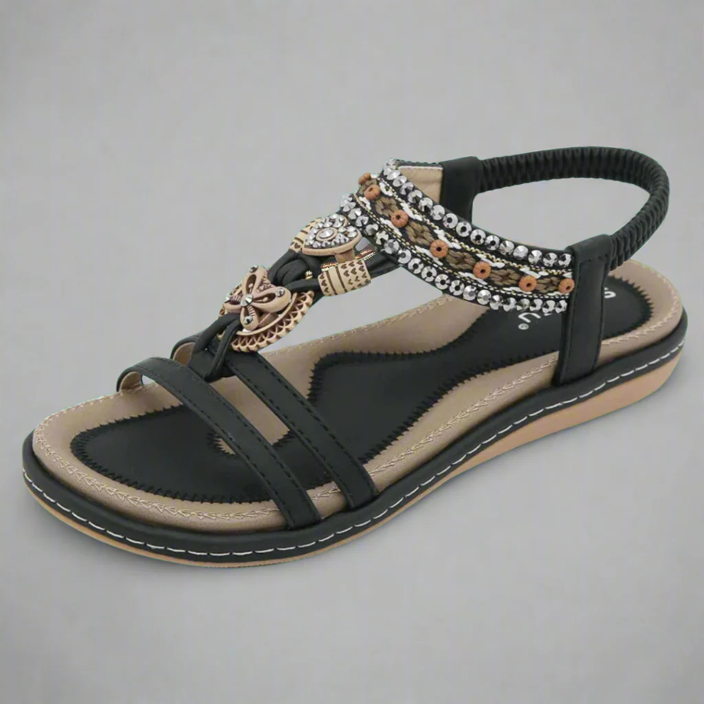Felicitas | Handgefertigte Bohemian-Sandalen aus hochwertigem Material - Image 2
