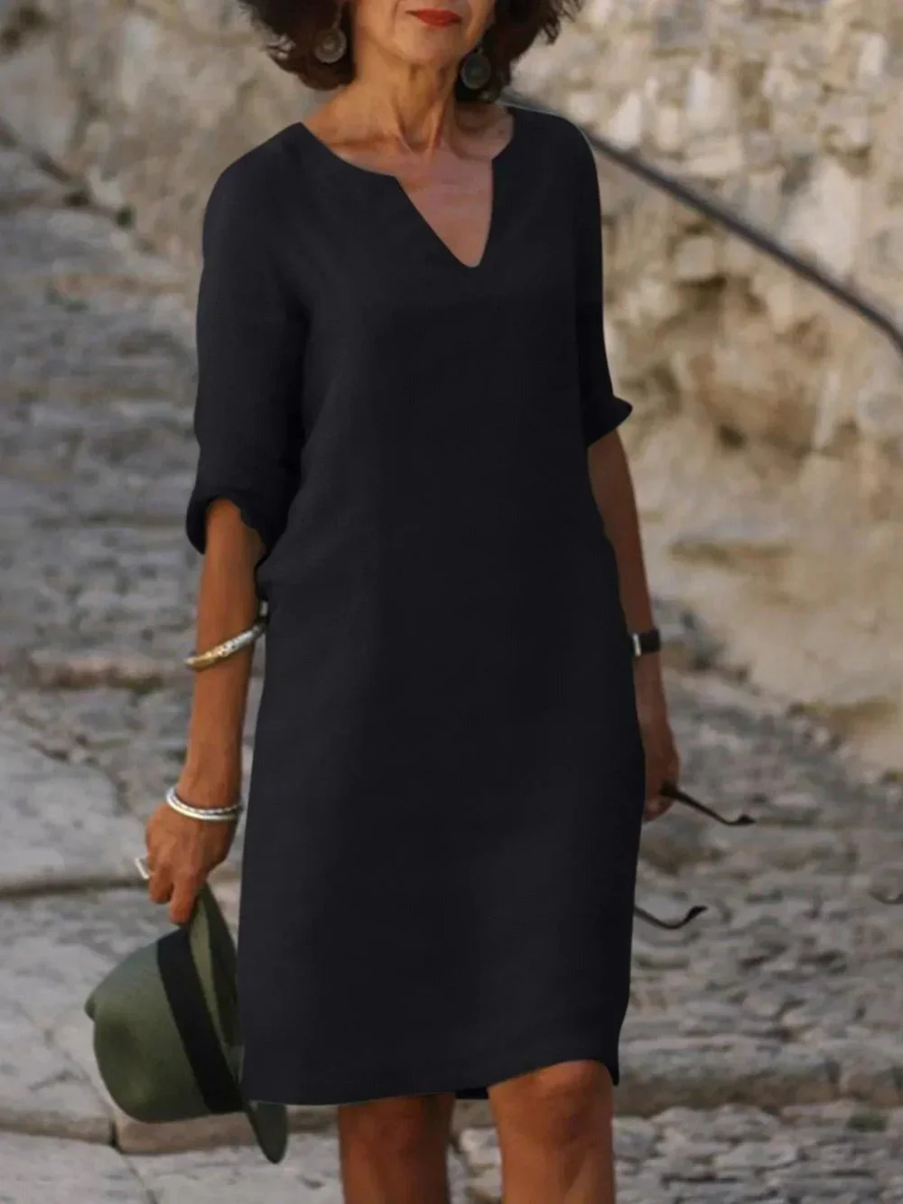 FELINE - GERADE GESCHNITTENES KLEID