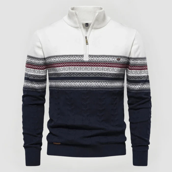 FINN - PULLOVER MIT HALBEM REISSVERSCHLUSS - Image 2
