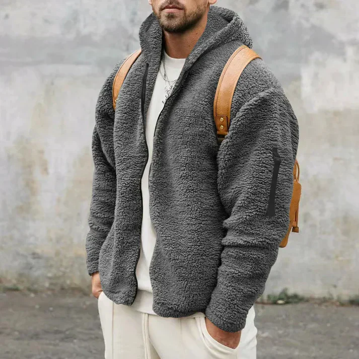 Finnegan - herren fleece-jacke mit kapuze - Image 4