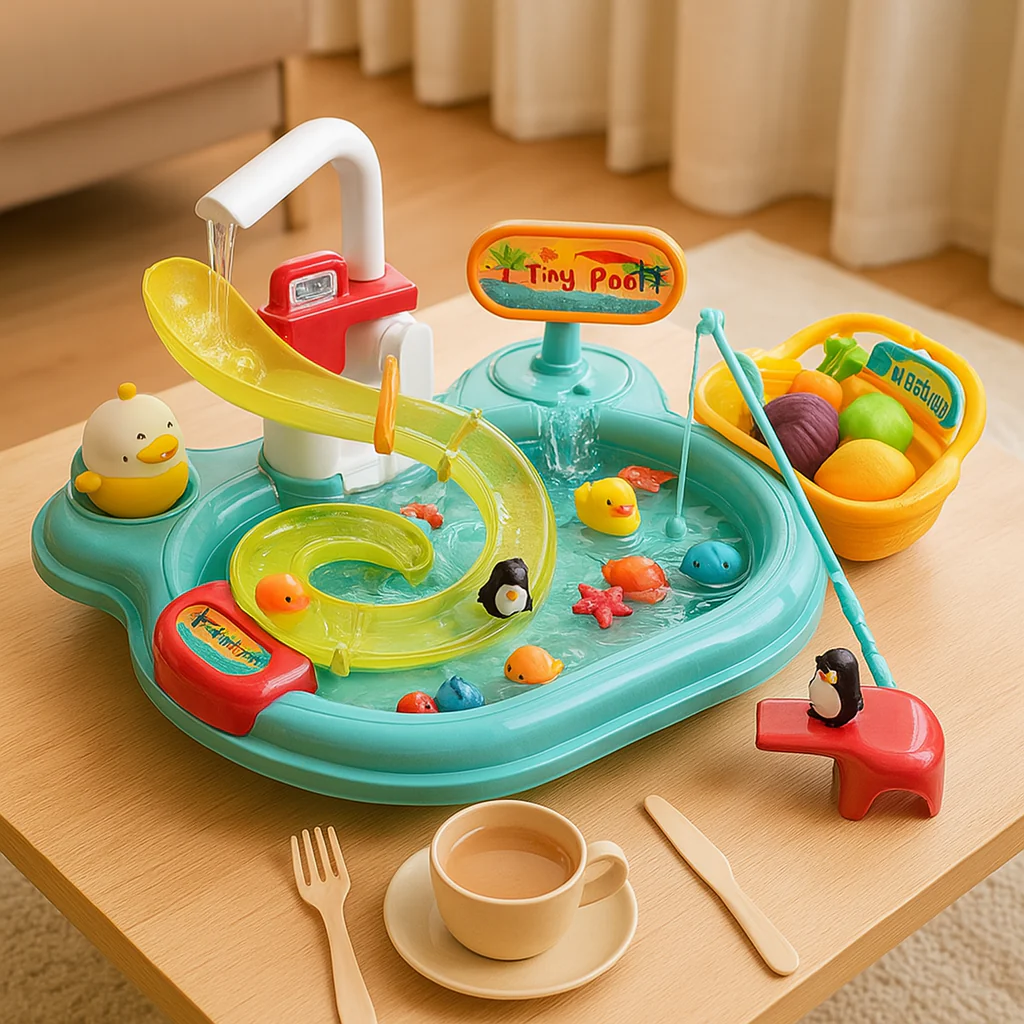 FinnyFun - Interaktives 2-in-1 Montessori-Spielzeug mit gleitendem Fisch für Kinder - Image 4